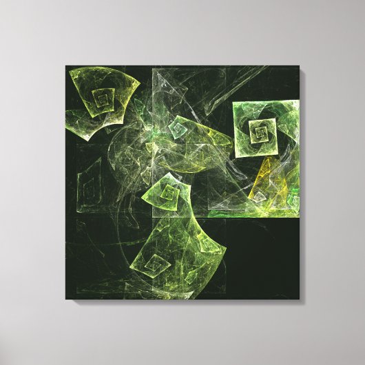 Afdrukken Abstract gemaakt schilderCanvas verdraai (Voorkant)