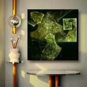 Afdrukken Abstract gemaakt schilderCanvas verdraai