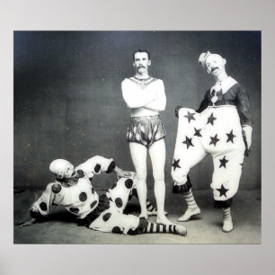 Afdrukken Acrobat en Clowns Poster