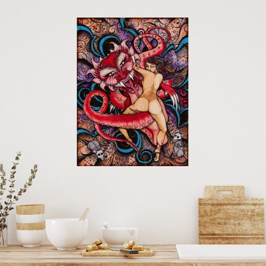 AFDRUKKEN "Addict"-reeks Poster (Keuken)