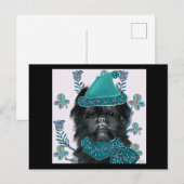 Afdrukken affenpinscher Canvas Briefkaart (Voorkant / Achterkant)