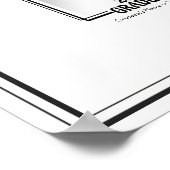 Afdrukken afstuderen autograaf poster (Hoek)