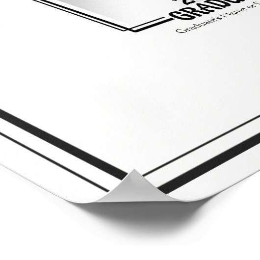 Afdrukken afstuderen autograaf poster (Hoek)