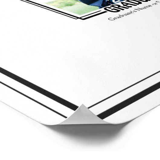 Afdrukken afstuderen autograaf poster (Hoek)