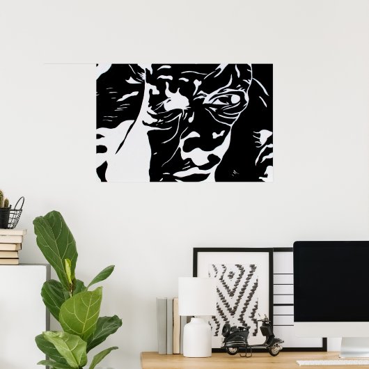 Afdrukken - Als de duivel in de weg staat Poster (Thuiskantoor)