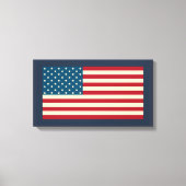 Afdrukken Amerikaanse vlag Art Canvas (Voorkant)