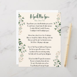 Afdrukken - Annie Johnson Flint 'He Giveth More Gr