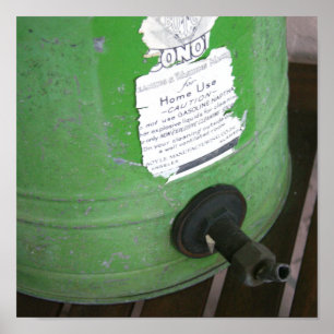 Afdrukken Antiek wasmachine Poster