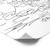 Afdrukken Aphrodite kleurplaat Poster (Hoek)