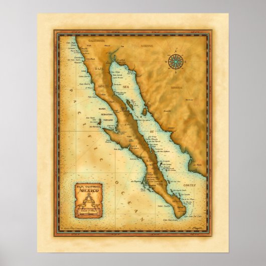 Afdrukken, Baja 16 x 20 Poster (Voorkant)