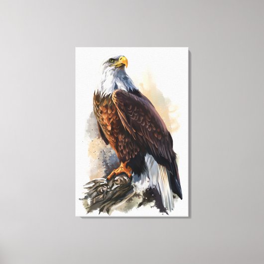Afdrukken Bald Eagle Painting Canvas (Voorkant)