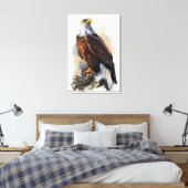 Afdrukken Bald Eagle Painting Canvas (Insitu (Slaapkamer))