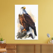 Afdrukken Bald Eagle Painting Canvas (Insitu (Woonkamer))