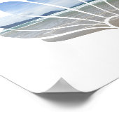 Afdrukken Beach-foto's van Seashell Poster (Hoek)