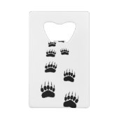 Afdrukken beer creditkaart flessenopener (Achterkant)