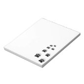 Afdrukken beer notitieblok (Linkerzijde)