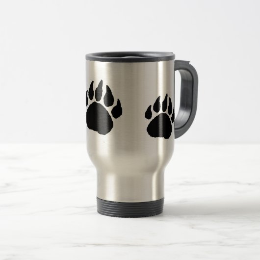 Afdrukken beer - Travel Mug Reisbeker (Voorkant rechts)