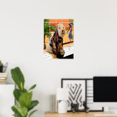 Afdrukken: "Bij de spa" Poster (Thuiskantoor)