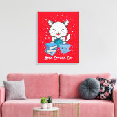 Afdrukken boekkoffie op canvas (Insitu (Woonkamer))