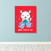 Afdrukken boekkoffie op canvas (Insitu (Houten vloer))