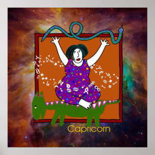 Afdrukken Capricorn Poster