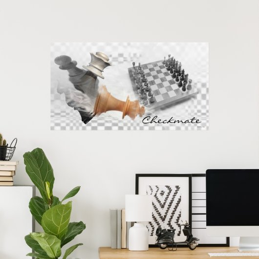 Afdrukken checkmate poster (Thuiskantoor)