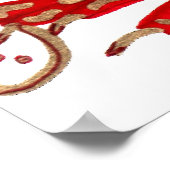 Afdrukken, Chinees Zodiac Dragon Poster (Hoek)