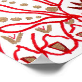 Afdrukken, Chinese astrologie tijger Poster (Hoek)