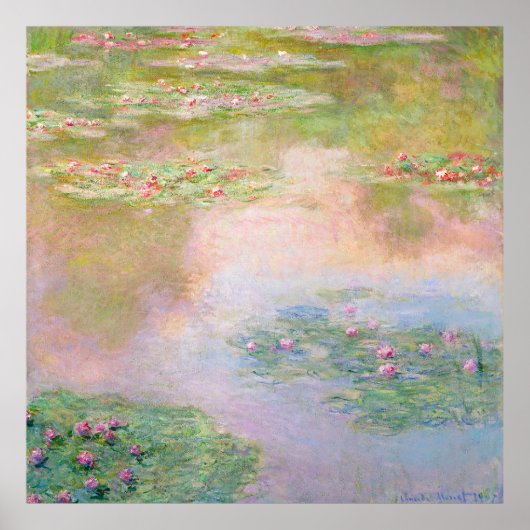 AFDRUKKEN | Claude Monet (40 x 40 inch) Nymphéas Poster (Voorkant)