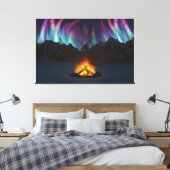 Afdrukken Cwm Aurora Canvas (Insitu (Slaapkamer))