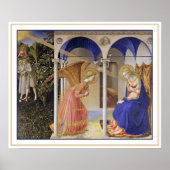 Afdrukken: De aankondiging van Fra Angelico Poster (Voorkant)