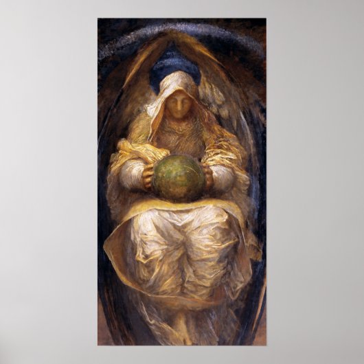 Afdrukken: "De alles-in-de-weg" van George Watts Poster (Voorkant)
