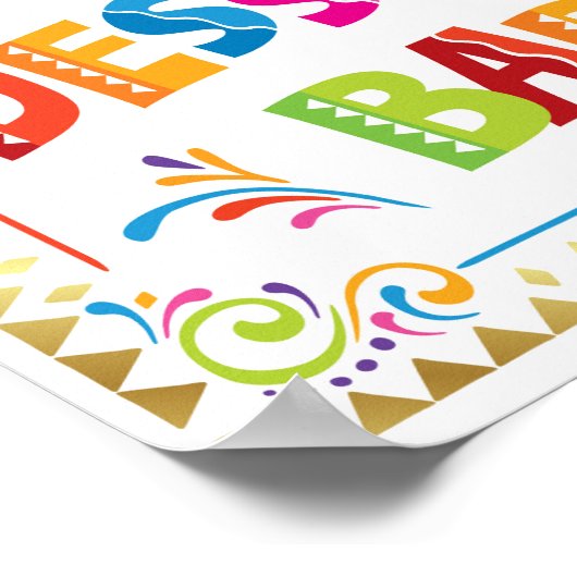 Afdrukken DESSERT PARTY Fiesta Party Poster (Hoek)