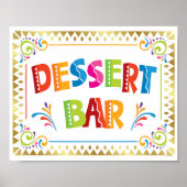 Afdrukken DESSERT PARTY Fiesta Party Poster (Voorkant)