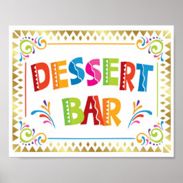Afdrukken DESSERT PARTY Fiesta Party Poster