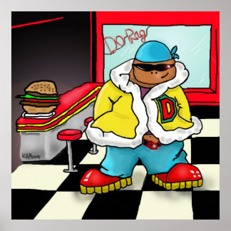 Afdrukken "Do-Rag" — door Kev Moore Poster