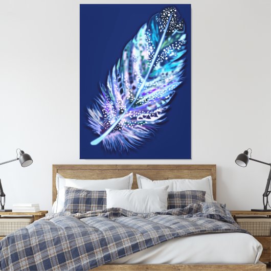 Afdrukken doek doek doder - uw kleuren (Insitu (Slaapkamer))