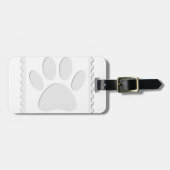 Afdrukken Dog Paw Uitknippen Bagagelabel (Voorkant horizontaal)