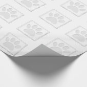 Afdrukken Dog Paw Uitknippen Cadeaupapier (Hoek)