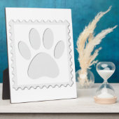 Afdrukken Dog Paw Uitknippen Fotoplaat (Zijkant)