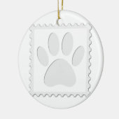 Afdrukken Dog Paw Uitknippen Keramisch Ornament (Links)