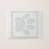 Afdrukken Dog Paw Uitknippen Legpuzzel (Horizontaal)