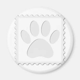 Afdrukken Dog Paw Uitknippen Magneet