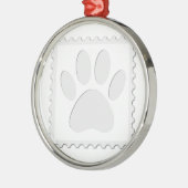 Afdrukken Dog Paw Uitknippen Metalen Ornament (Links)