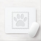 Afdrukken Dog Paw Uitknippen Muismat (Met muis)