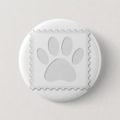 Afdrukken Dog Paw Uitknippen Ronde Button 5,7 Cm (Voorkant)