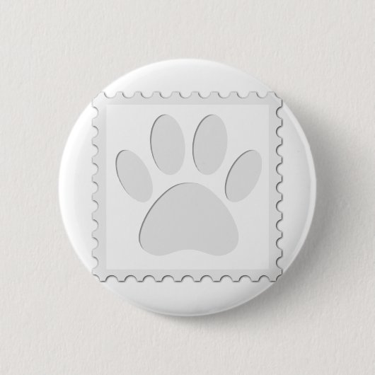 Afdrukken Dog Paw Uitknippen Ronde Button 5,7 Cm (Voorkant)