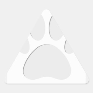 Afdrukken Dog Paw Uitknippen Sticker