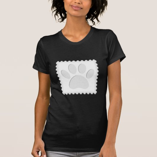 Afdrukken Dog Paw Uitknippen T-shirt (Voorkant)