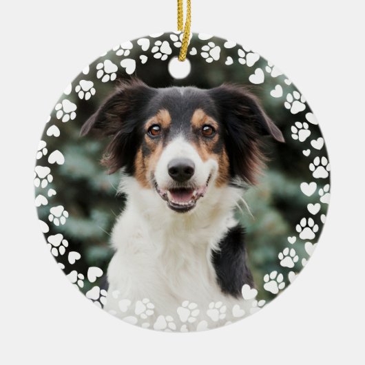 Afdrukken en foto's van aangepaste Lijsten verven Keramisch Ornament (Voorkant)